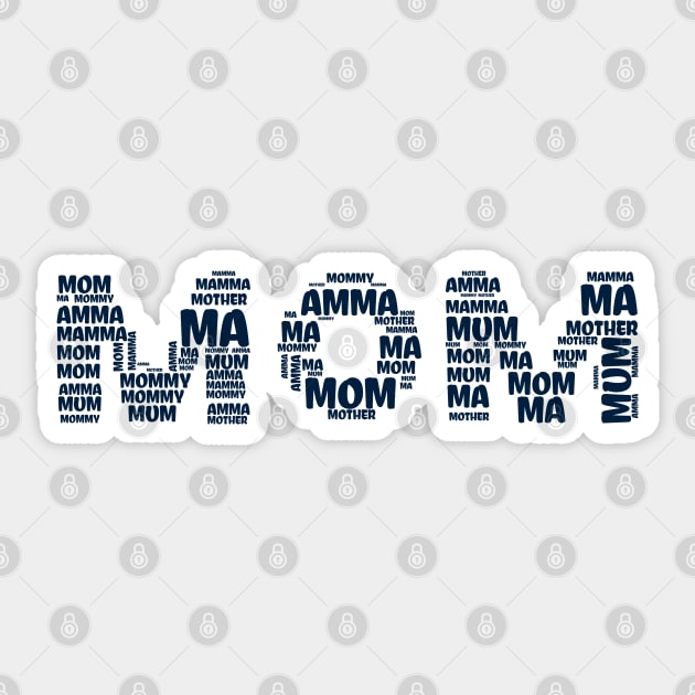 MOM Sticker by MZeeDesigns